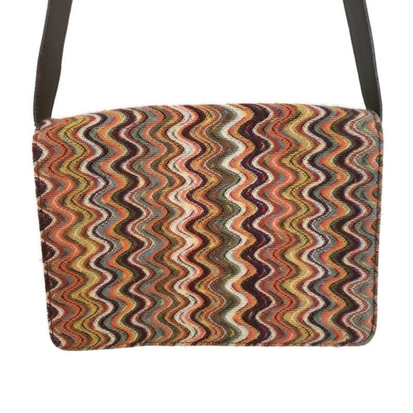 Missoni Handbags - Missoni RARE Colorful Woven Leather Shoulder Bag